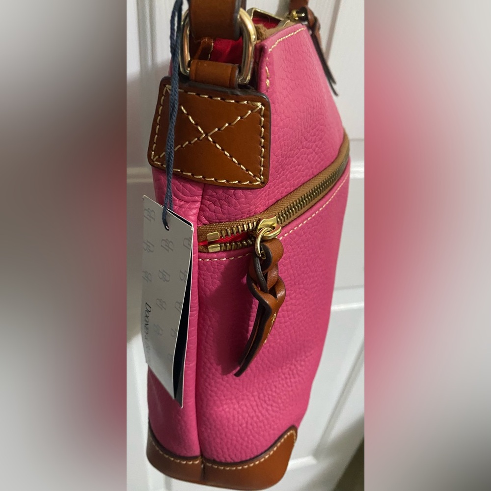 DOONEY AND BURKE …Hot Pink Leather Crossbody Bag - Picture 11 of 15